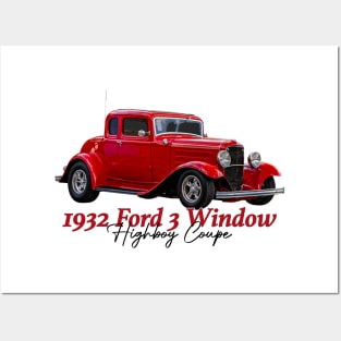 1932 Ford 5 Window Coupe Posters and Art